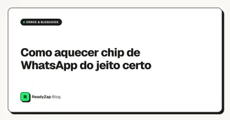 Como aquecer chip de WhatsApp do jeito certo
