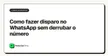 Como fazer disparo no WhatsApp sem derrubar o número