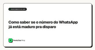 Como saber se o número do WhatsApp já está maduro pra disparo